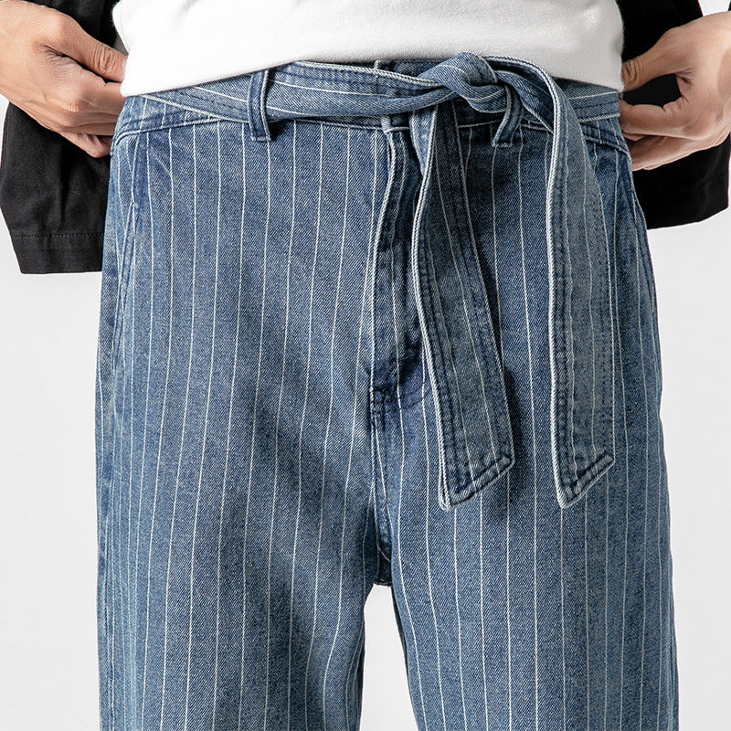 Haruto | Japanische Denim-Streifenhose