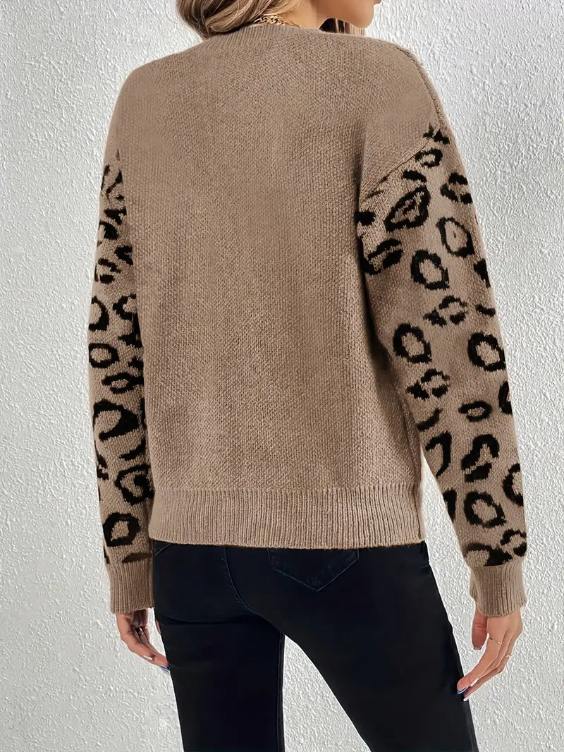 LEOPARDENMUSTER PULLOVER | MODISCHER, BEQUEMER, ELEGANT