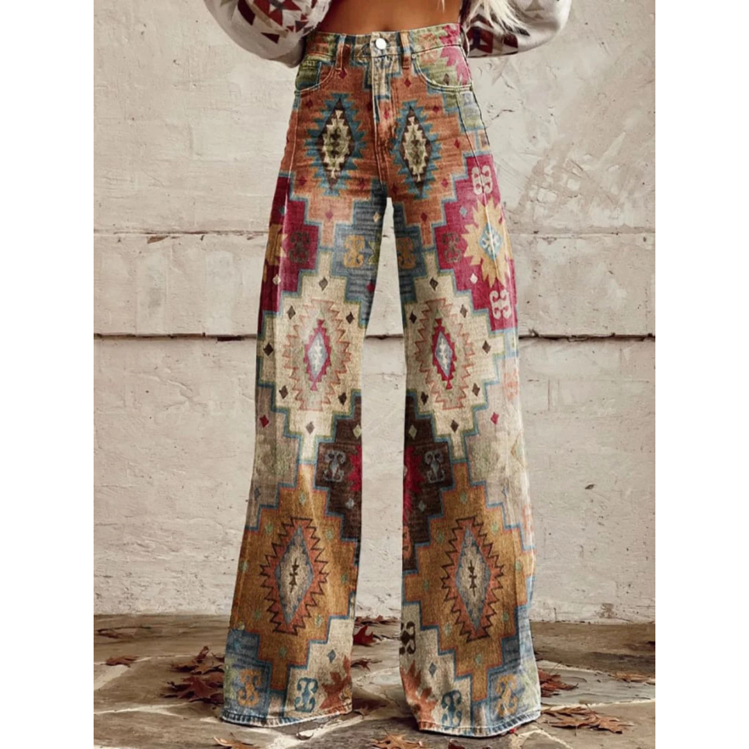 SARA™ WEITE BOHO VINTAGE HOSEN