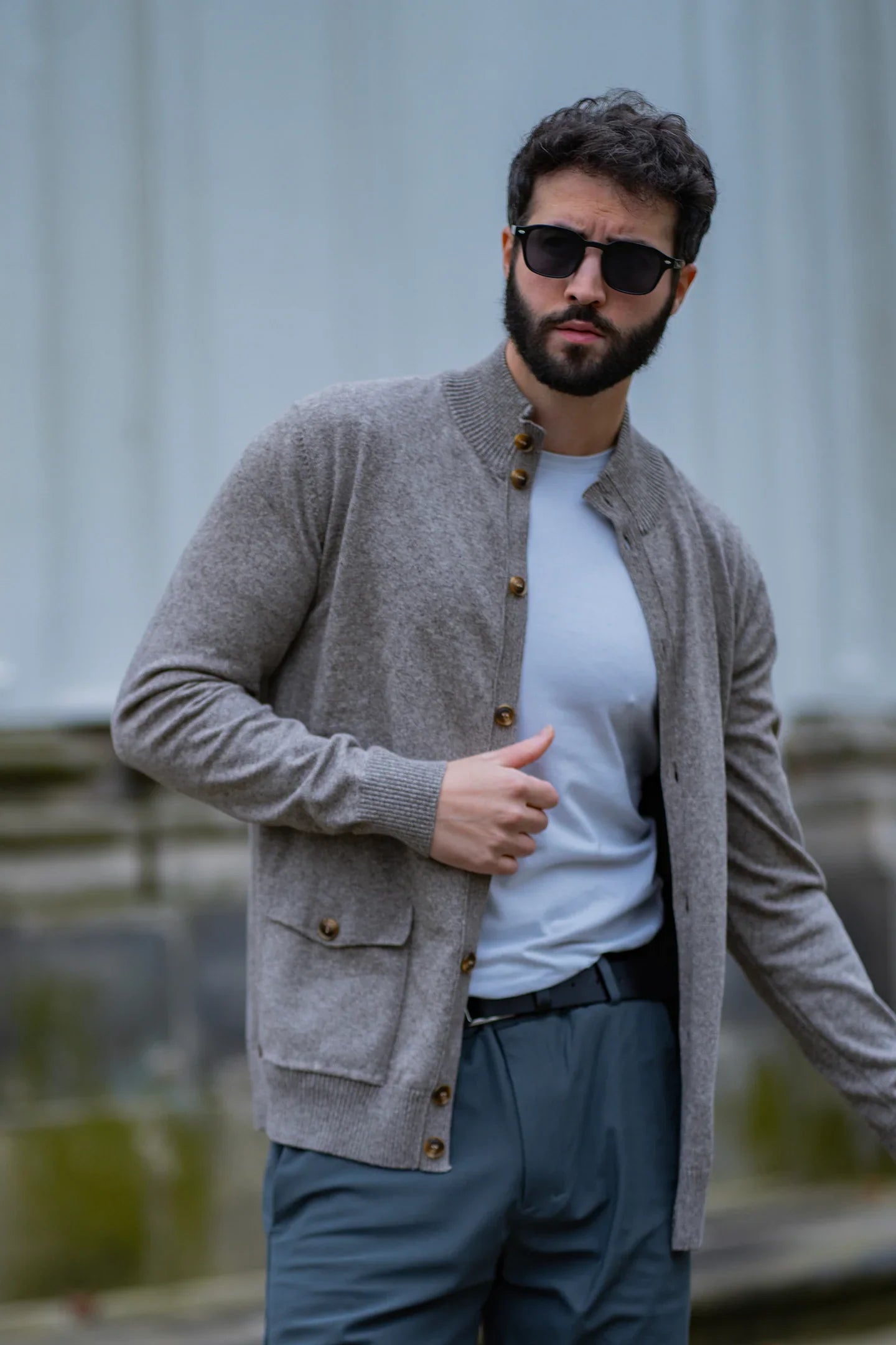 Leonard | Knopf-Cardigan