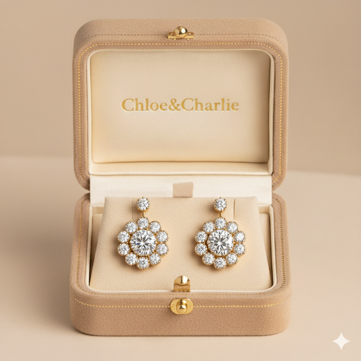 Vintage Mandala Crystal Earrings