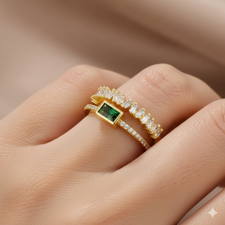 Bliss - Layered Crystal Ring