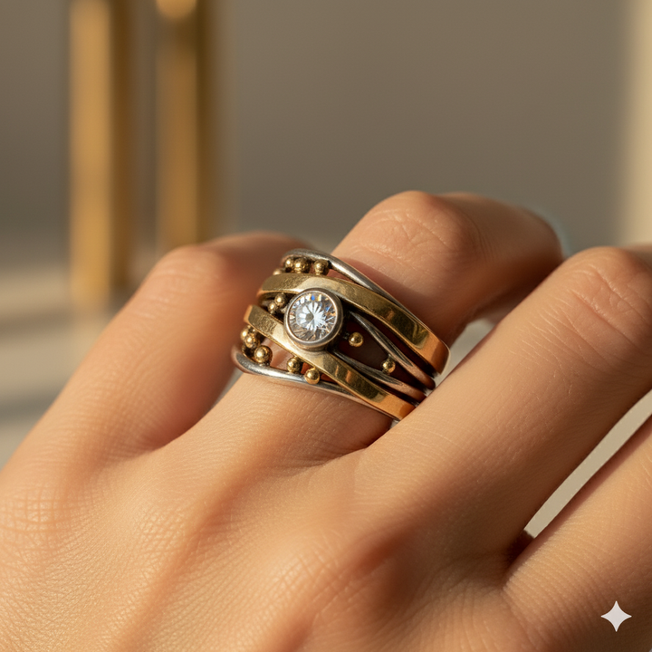 Royal - Vintage Gold Inlaid Ring