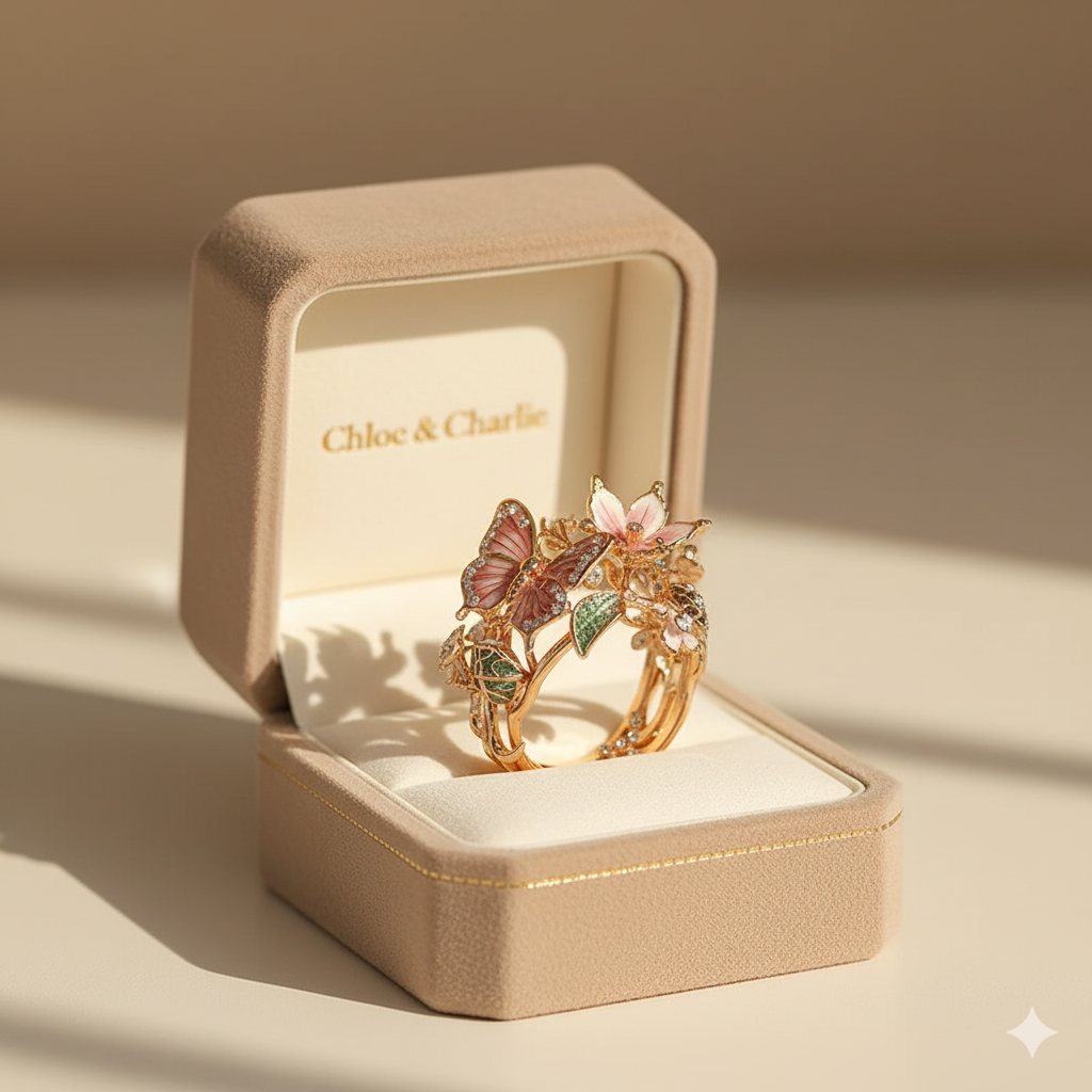 Radiant Butterfly Zirconia Ring