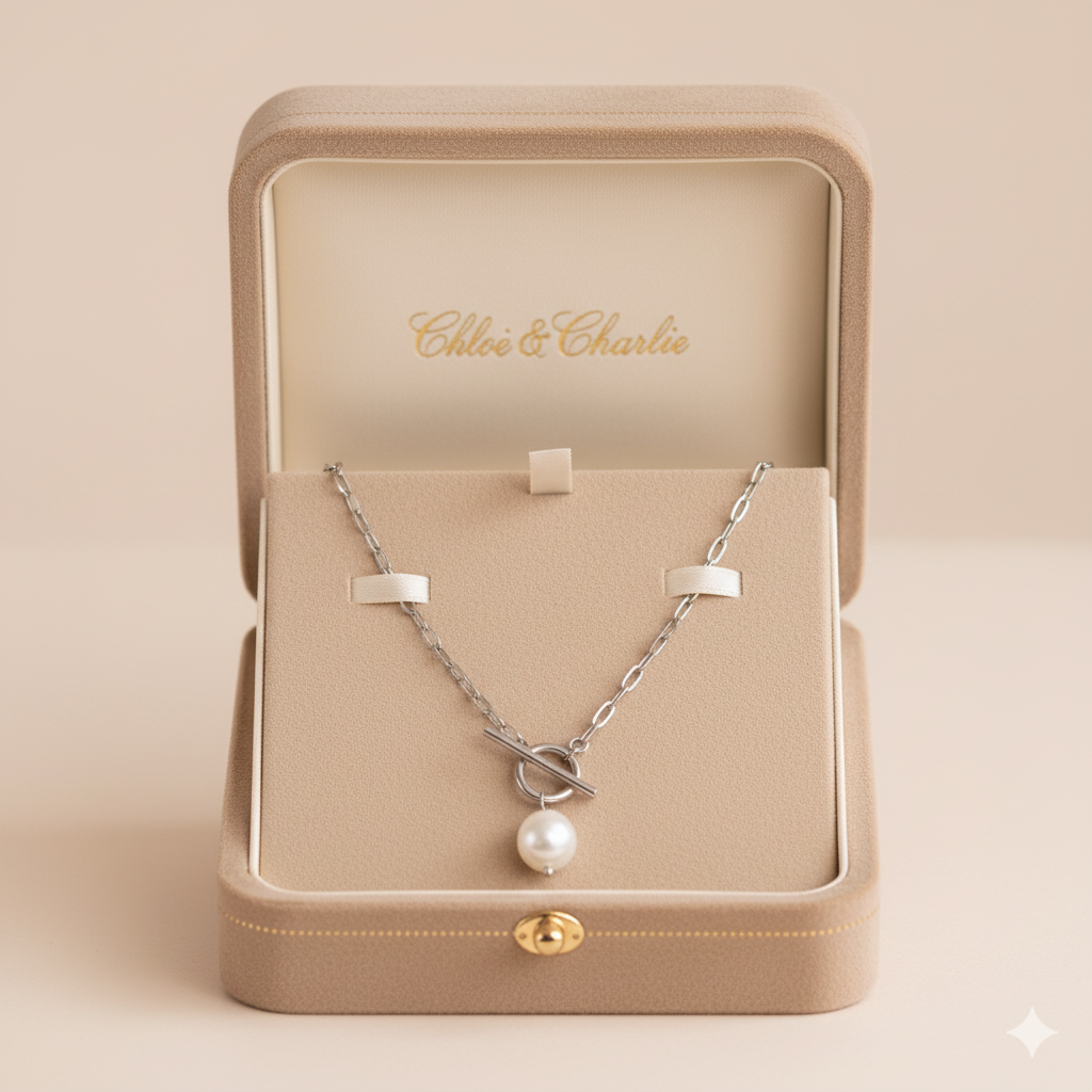 Eva Freshwater Silver Necklace