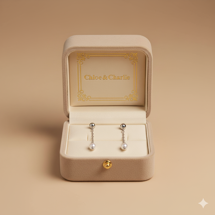 Silver Maria Drop Earrings