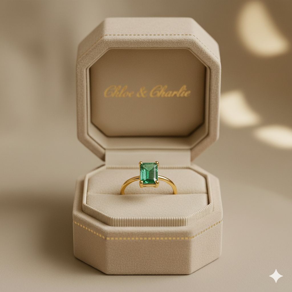 Natural Moss Agate Ring