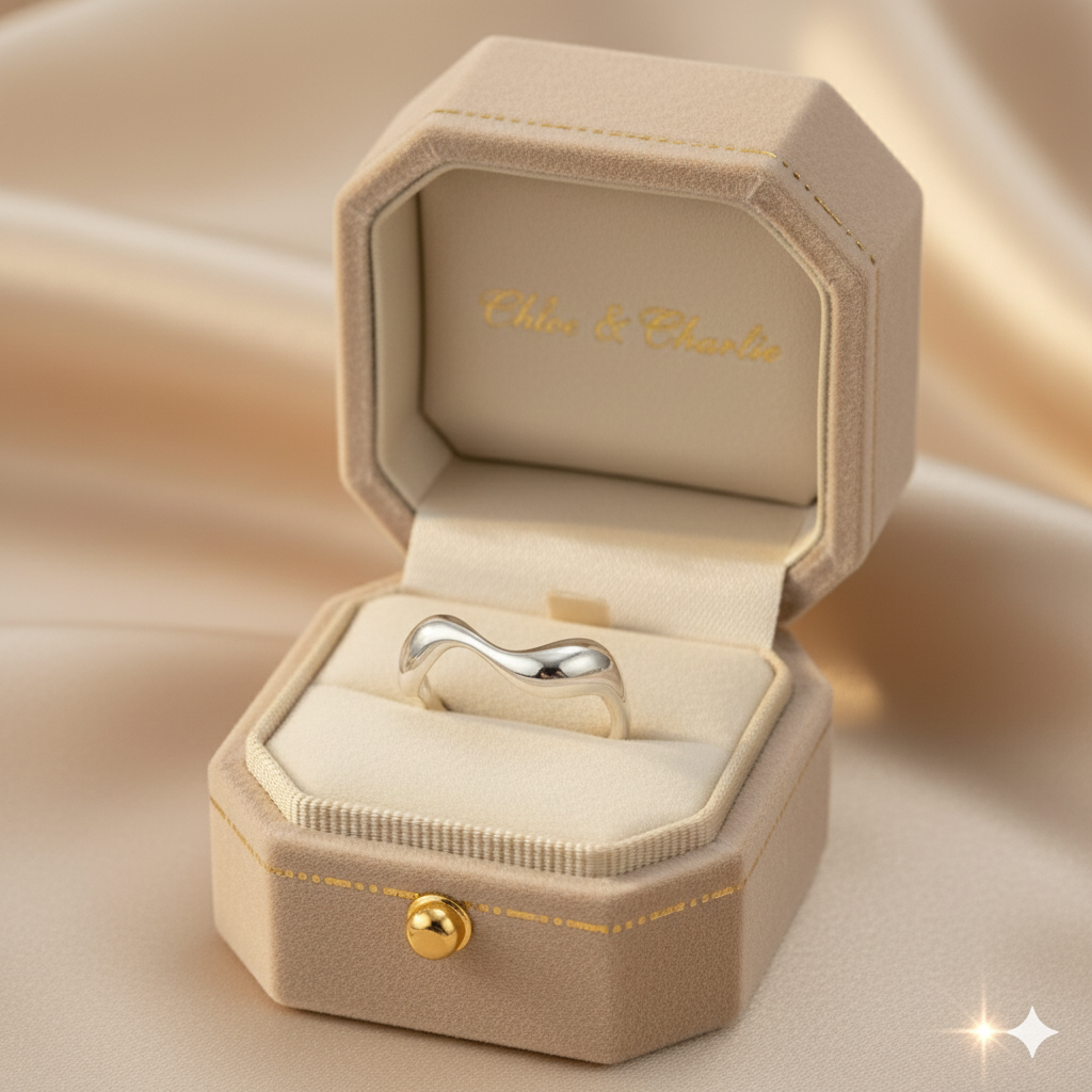 Waves - Minimalist Ring