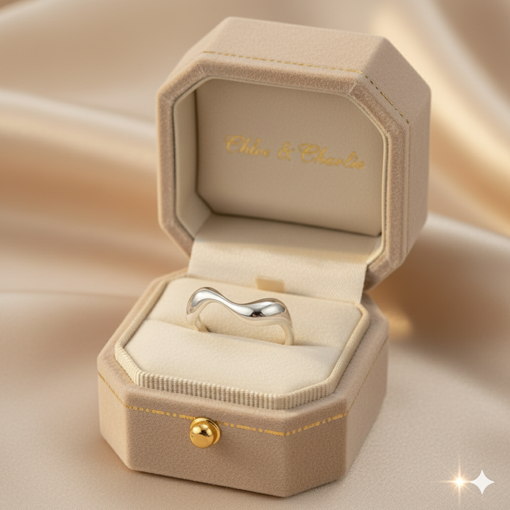 Waves - Minimalist Ring