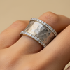 Vintage Silver Zirconia Ring