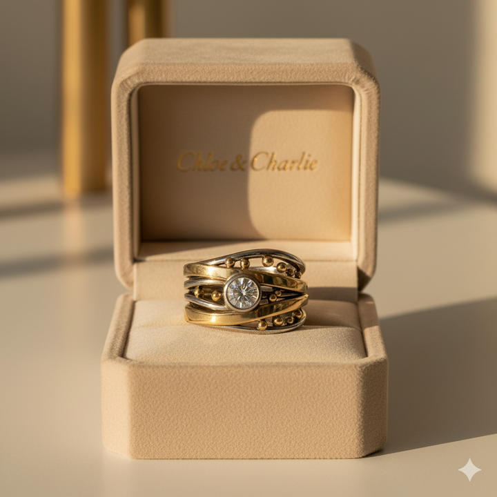 Royal - Vintage Gold Inlaid Ring