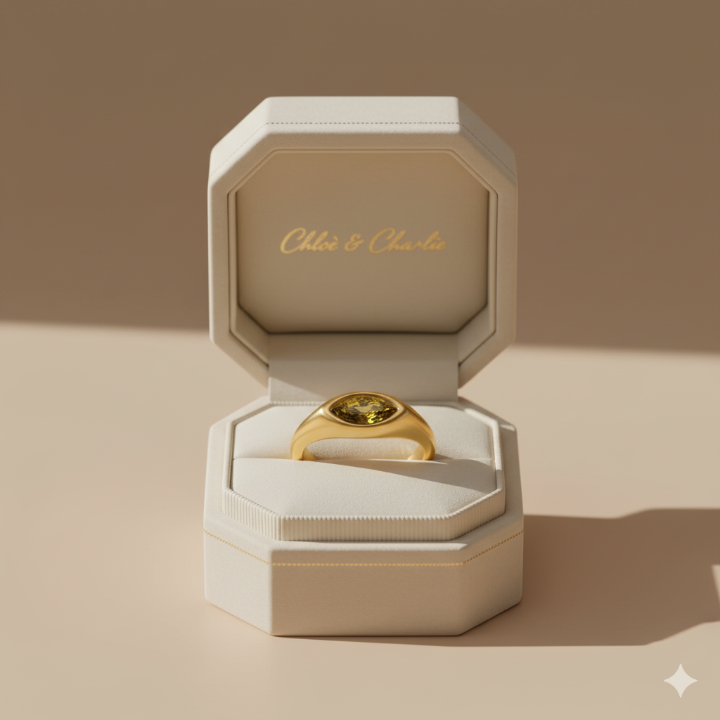 Green Arizona Crystal Ring