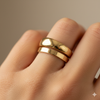 Shine - Wave Ring Set
