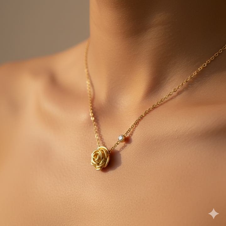 Rose - Golden Necklace