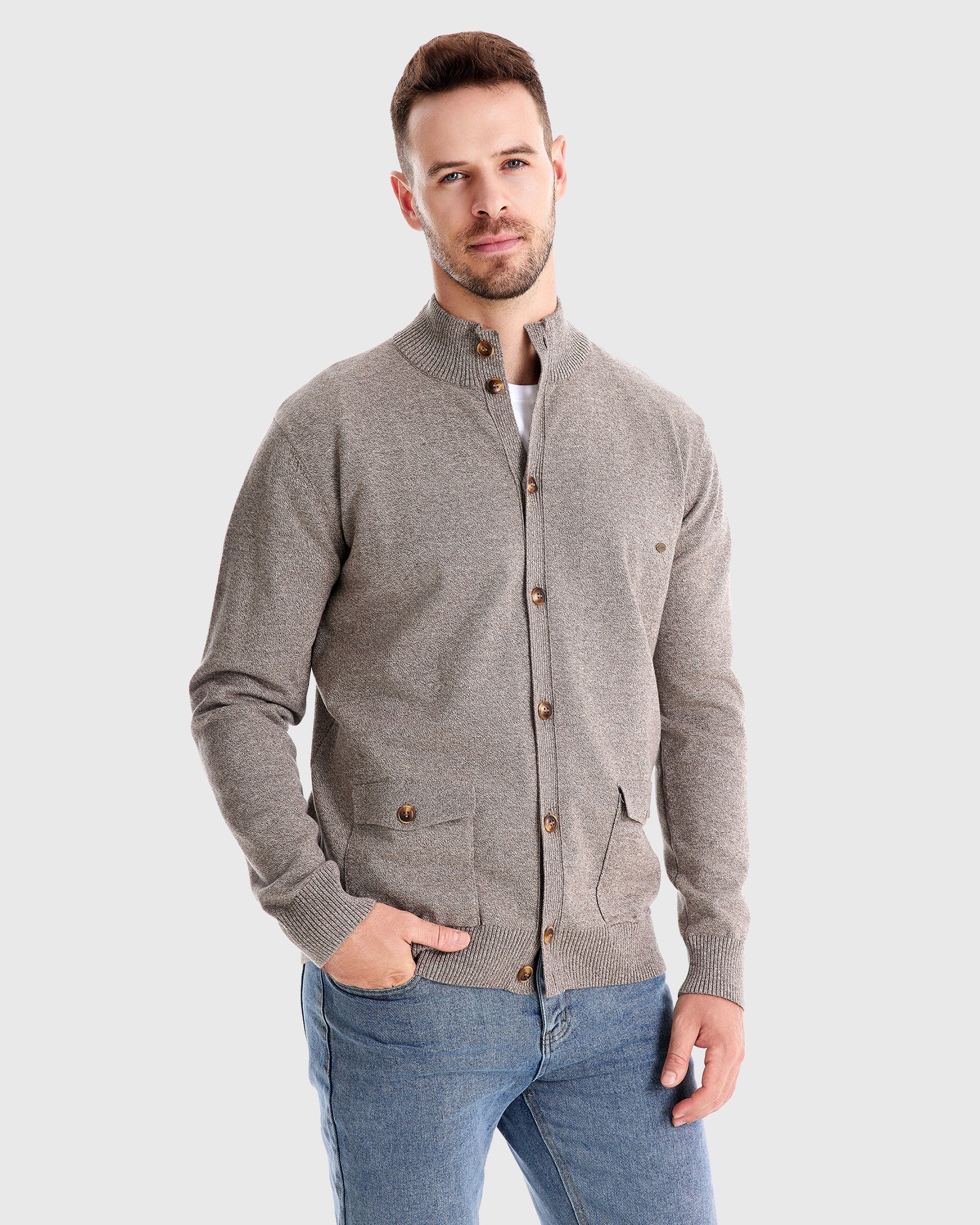 Leonard | Knopf-Cardigan