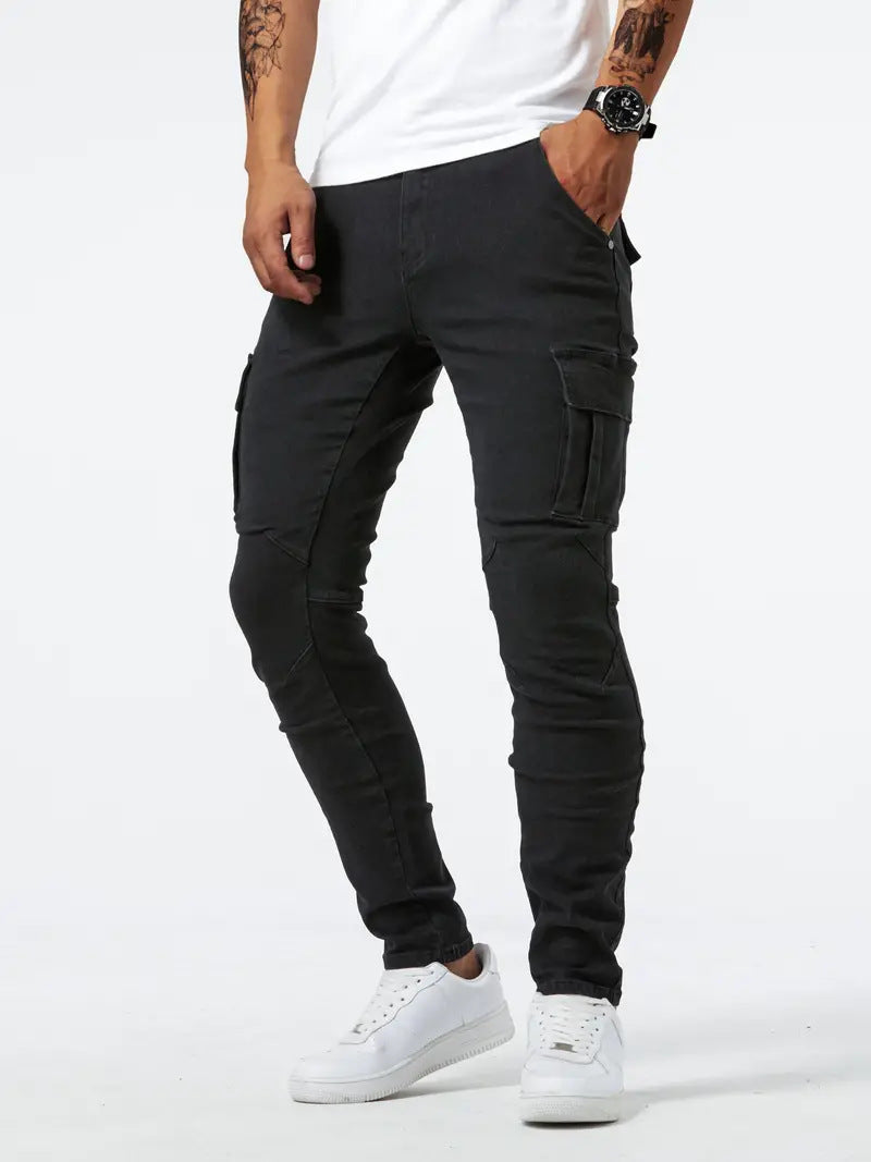 Samuel | Stretch-Denim Cargohose