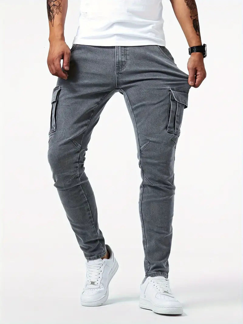 Samuel | Stretch-Denim Cargohose