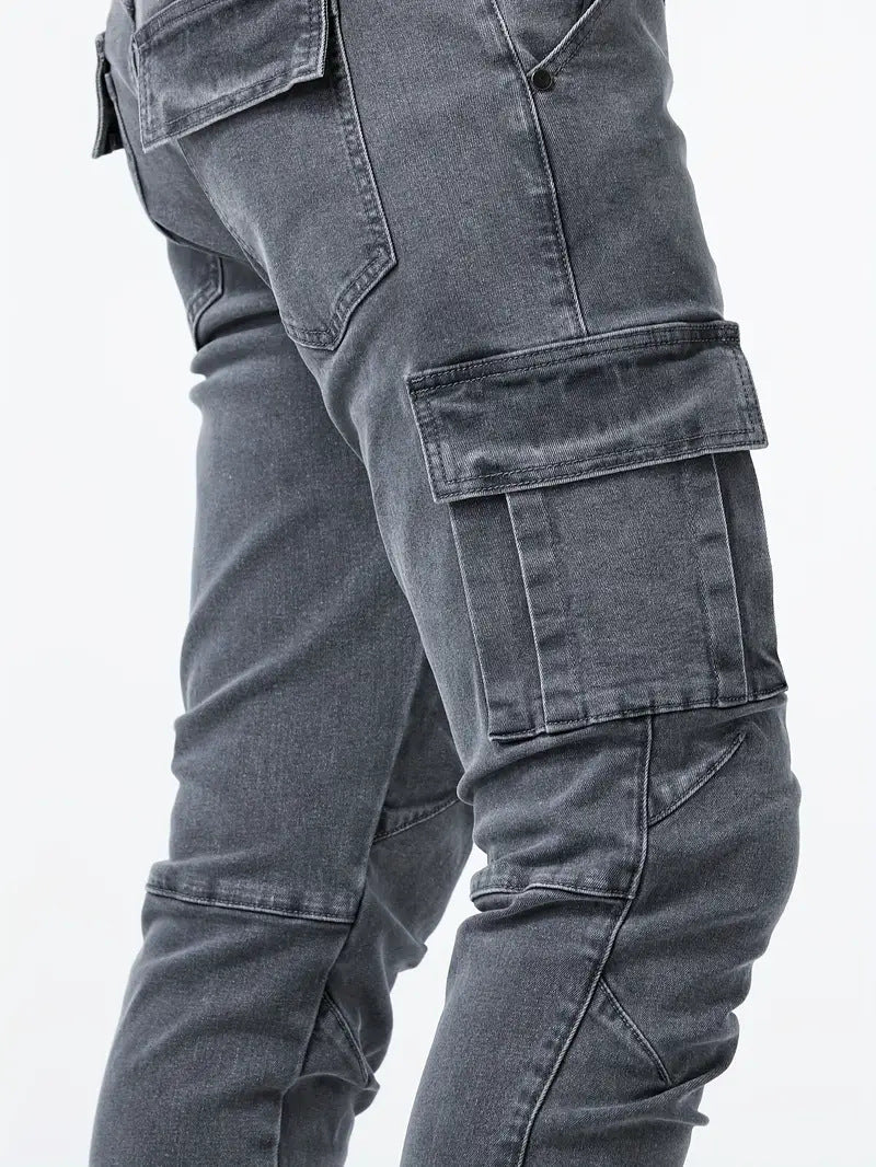 Samuel | Stretch-Denim Cargohose