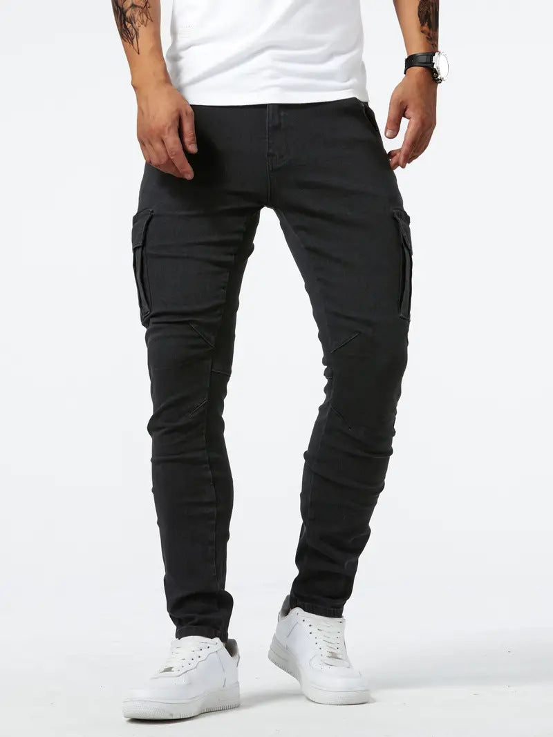 Samuel | Stretch-Denim Cargohose