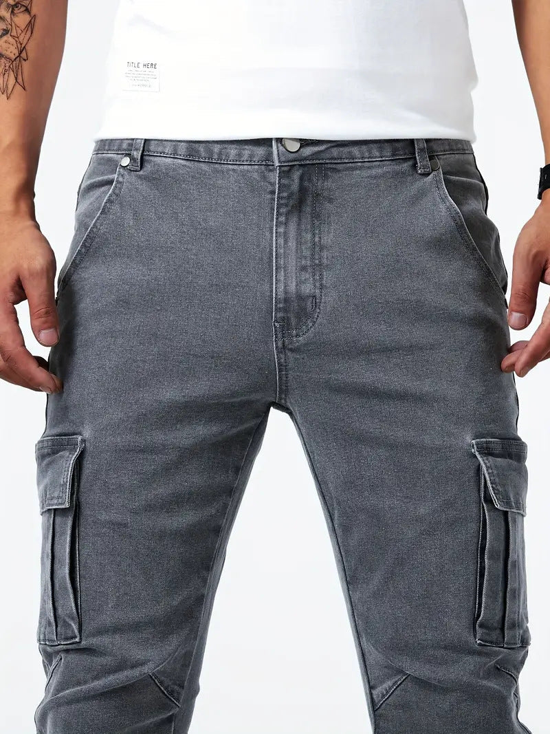 Samuel | Stretch-Denim Cargohose