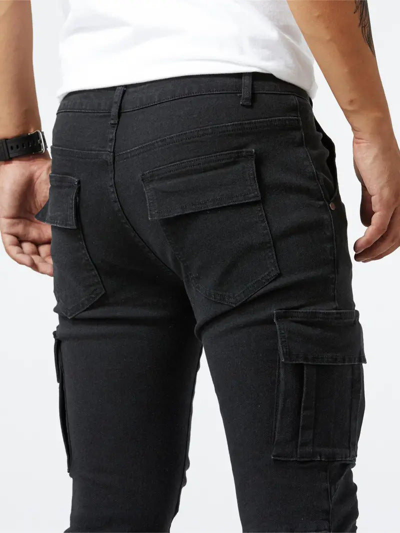 Samuel | Stretch-Denim Cargohose