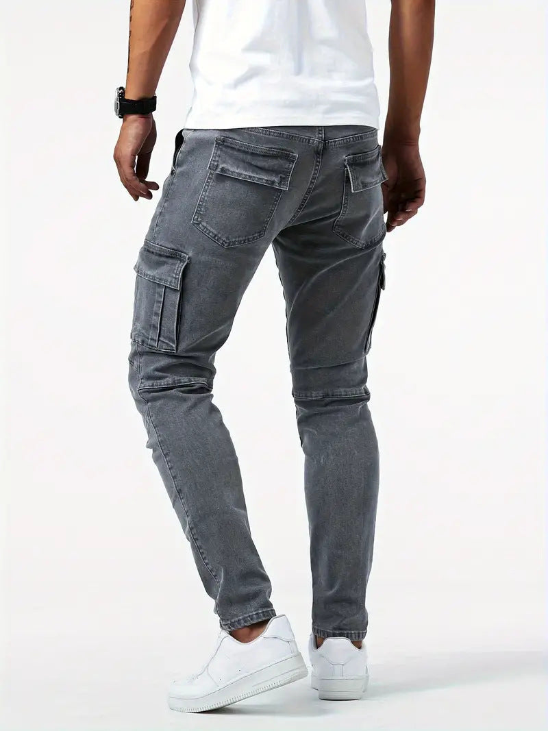 Samuel | Stretch-Denim Cargohose