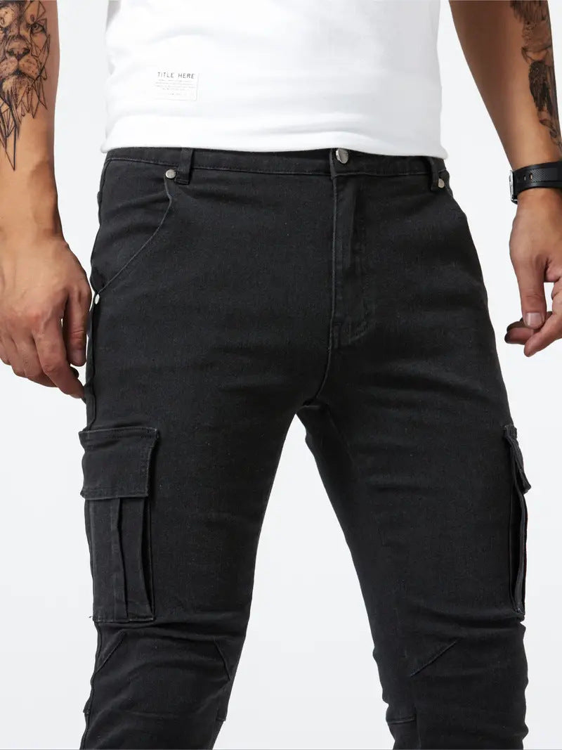 Samuel | Stretch-Denim Cargohose