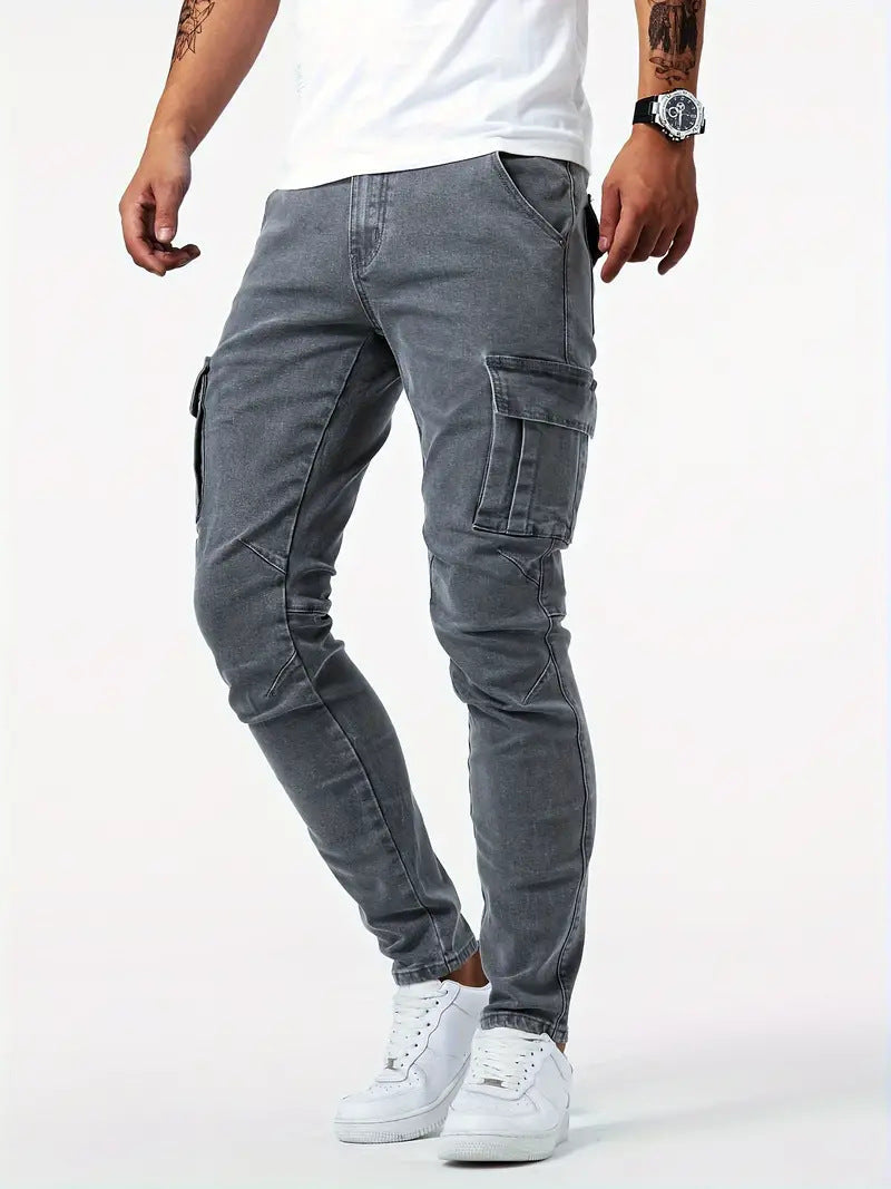 Samuel | Stretch-Denim Cargohose