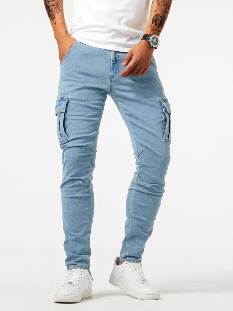 Samuel | Stretch-Denim Cargohose