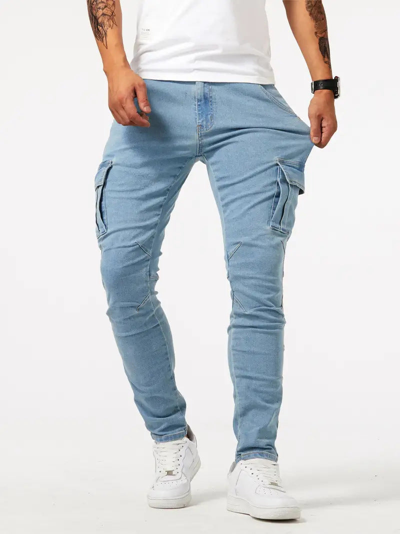 Samuel | Stretch-Denim Cargohose