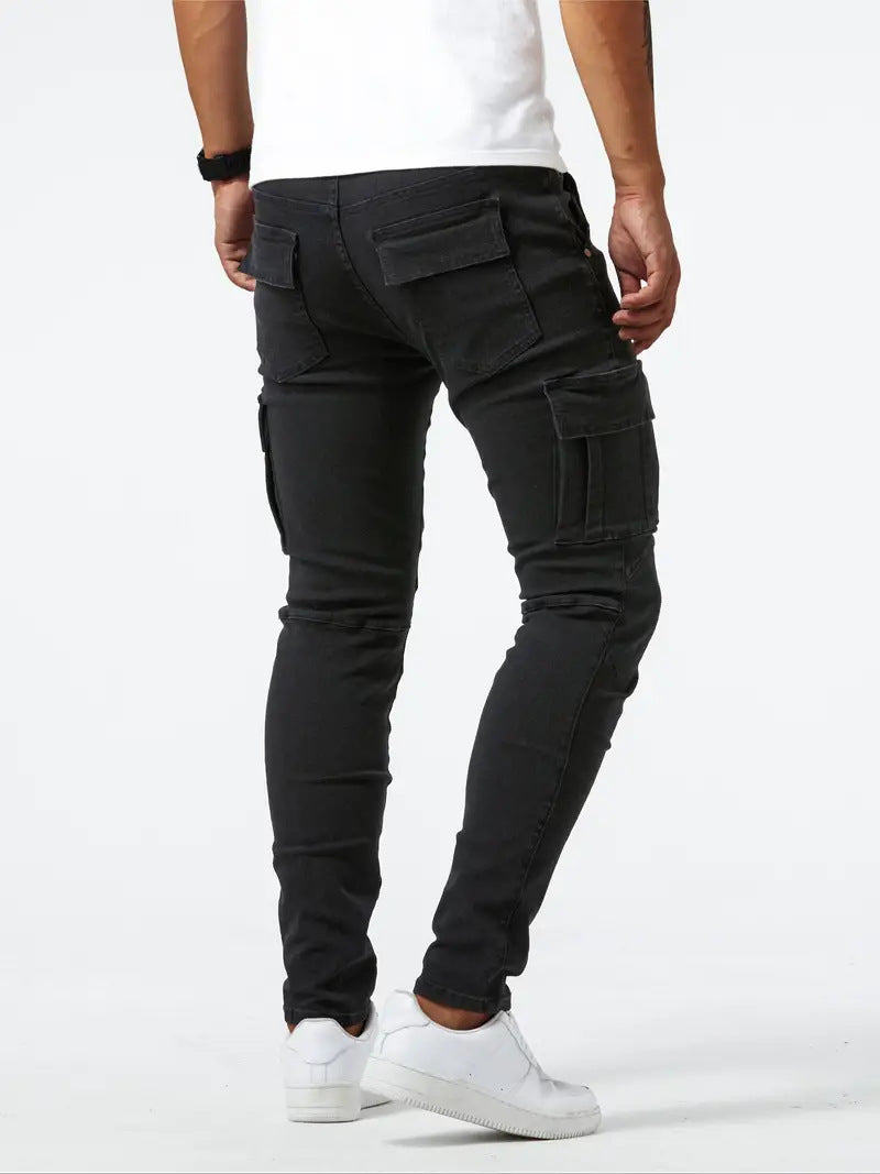 Samuel | Stretch-Denim Cargohose