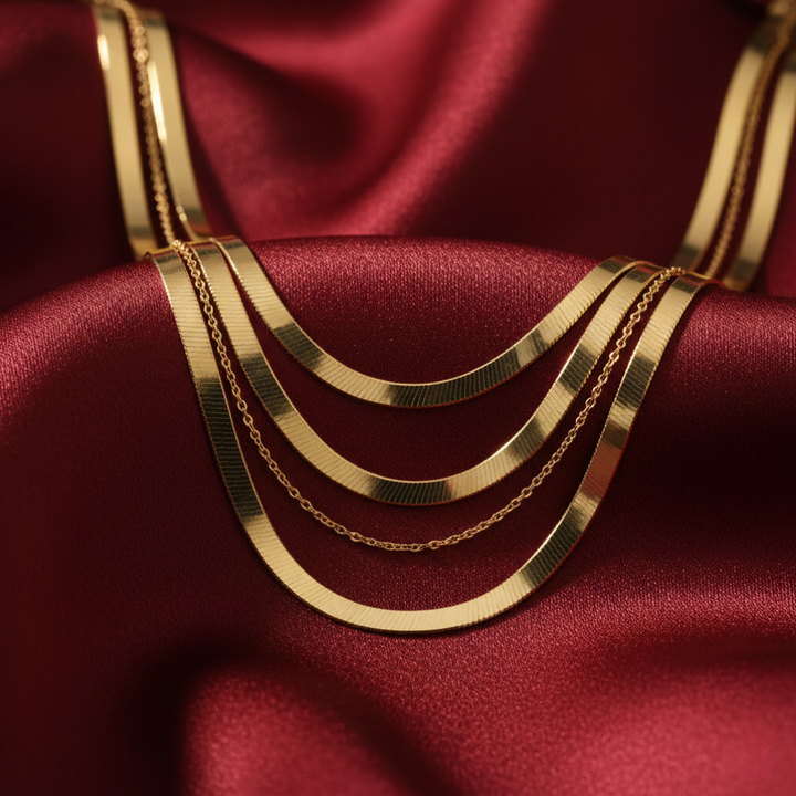 Gold Multi-Layered Necklace