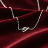 Adela Knot Silver Necklace