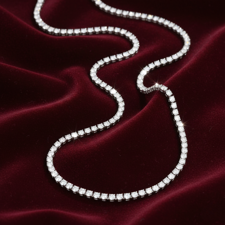 Lexi Silver Crystal Necklace