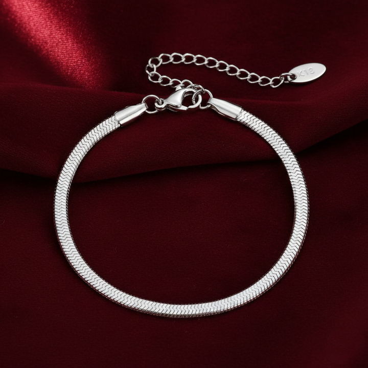 Sarya Snake Chain Silver Bracelet