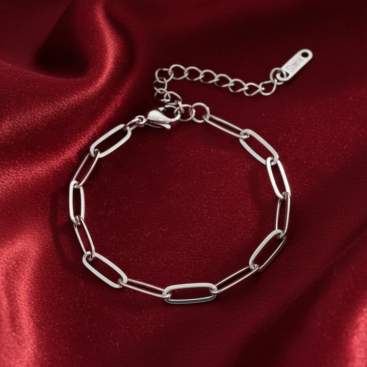 Paperclip Silver Bracelet