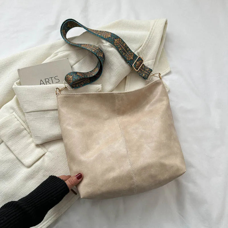 Heidi | Vintage Leder-Schultertasche