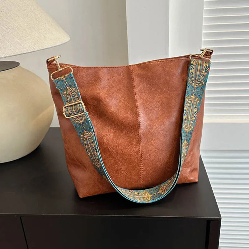 Heidi | Vintage Leder-Schultertasche