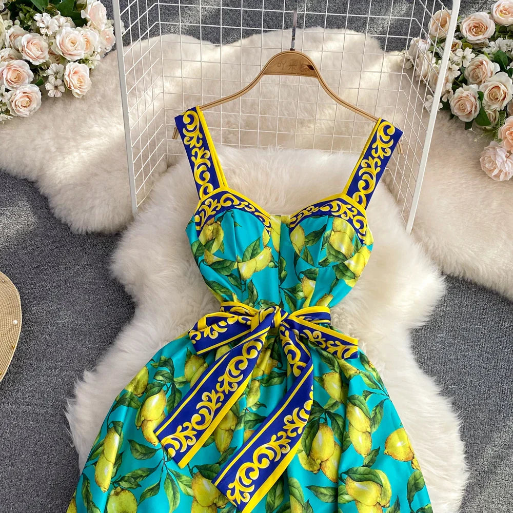 Martina | Amalfi Lemon Kleid