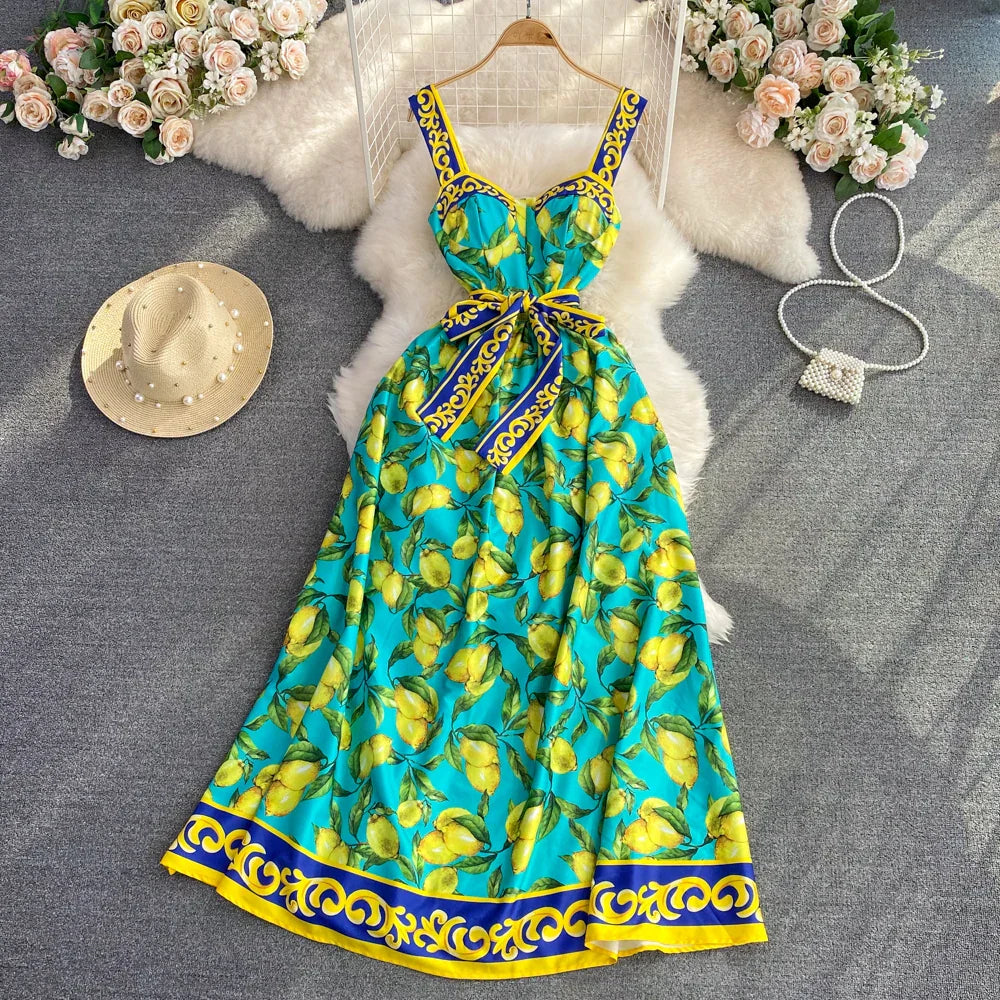 Martina | Amalfi Lemon Kleid