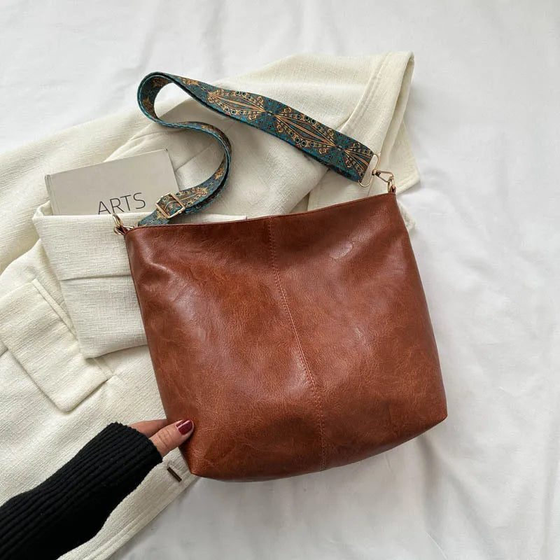 Heidi | Vintage Leder-Schultertasche