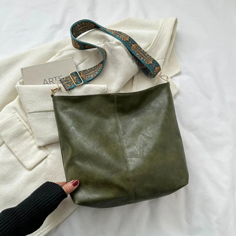 Heidi | Vintage Leder-Schultertasche