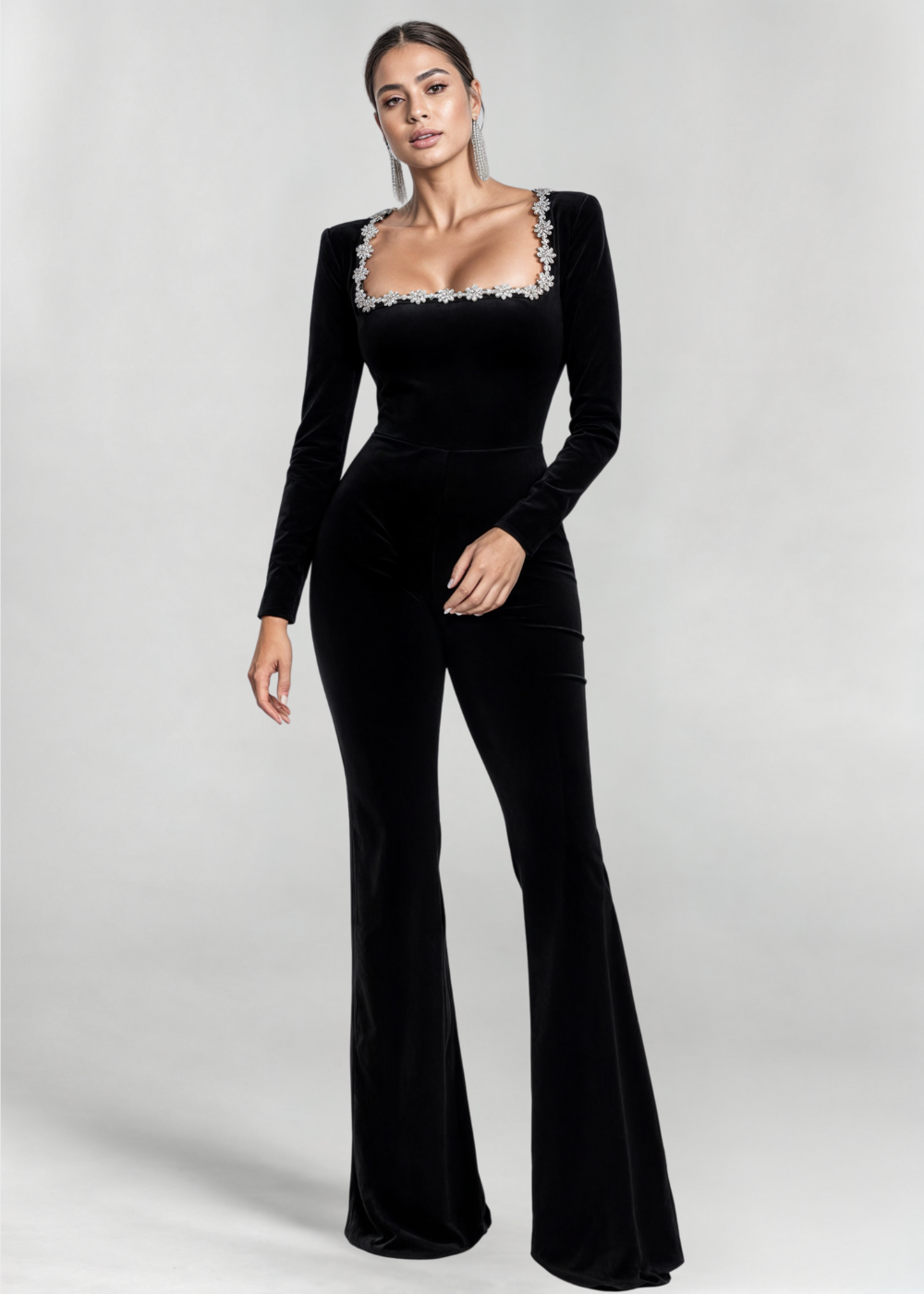 Valeria | Jumpsuit mit detailreichem Ausschnitt