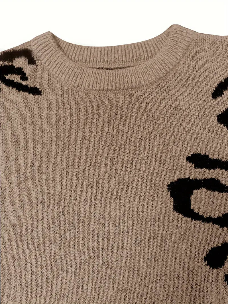 LEOPARDENMUSTER PULLOVER | MODISCHER, BEQUEMER, ELEGANT