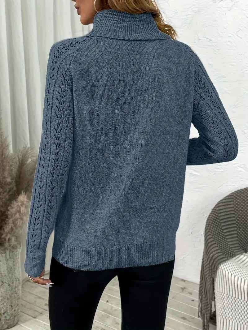 KABELSTRICK ROLLRAGENPULLOVER | MODERNER, BEQUEMER STIL