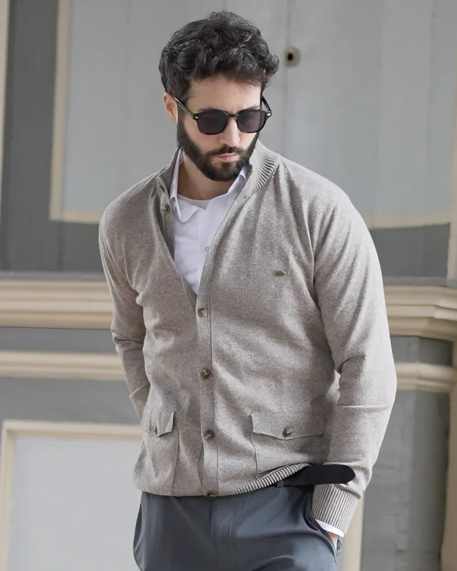 Leonard | Knopf-Cardigan